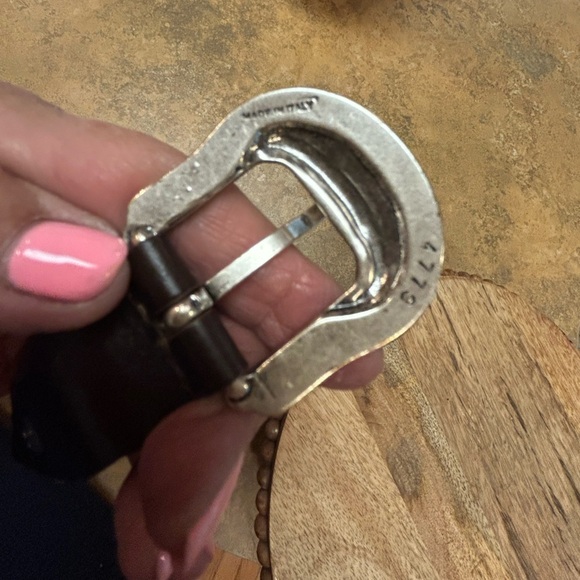 Western Italian Brown Braided Leather Belt with Silver Buckle(Unisex) - Picture 8 of 11